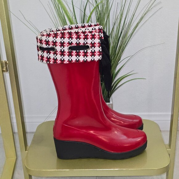 Sperry Wedge Heel Rain Boots - Picture 2 of 12